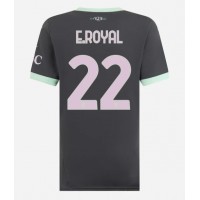 Maglia Calcio AC Milan Emerson Royal #22 Terza Divisa Donna 2024-25 Manica Corta